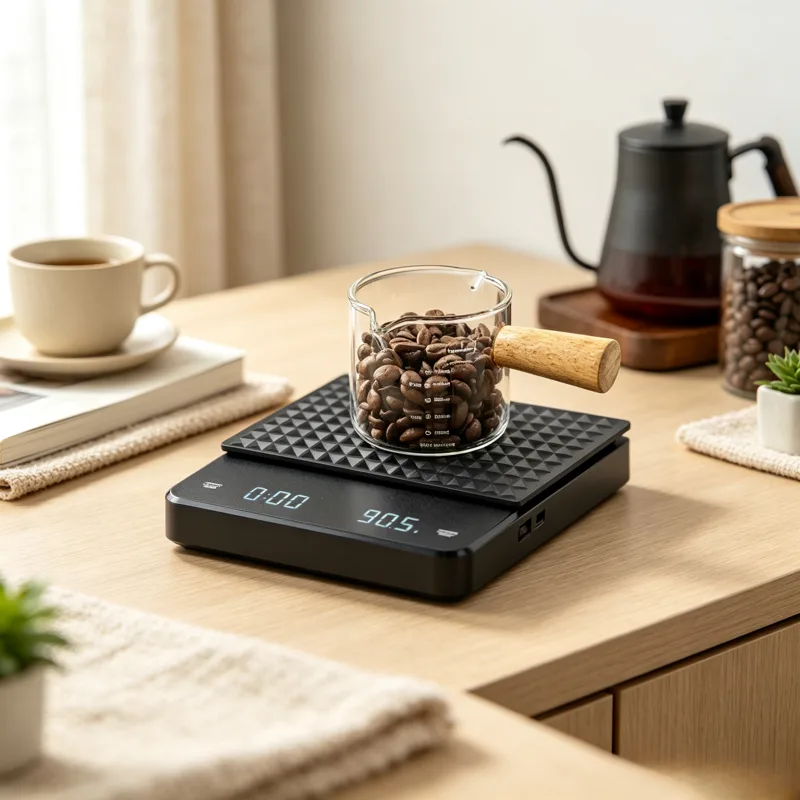 Scale Drip Timer - Digitale Kaffeewaage mit Auto-Timer, Hochpräzise 0,1g