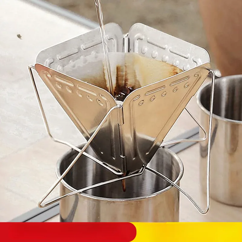 Outdoor Coffee Equipment - Kaffee-Tropfgestell aus Edelstahl 304, Outdoor-Camping, tragbarer