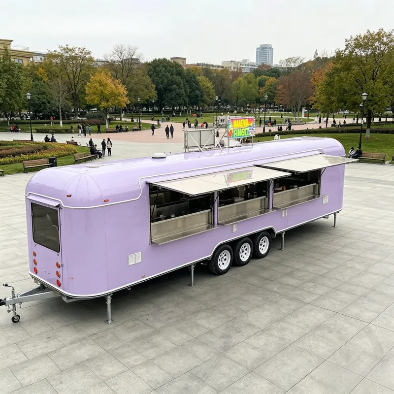 Coffee Van Equipment - YG Maßgefertigter Mobiler Bar-Catering-Anhänger Voll Ausgestatteter