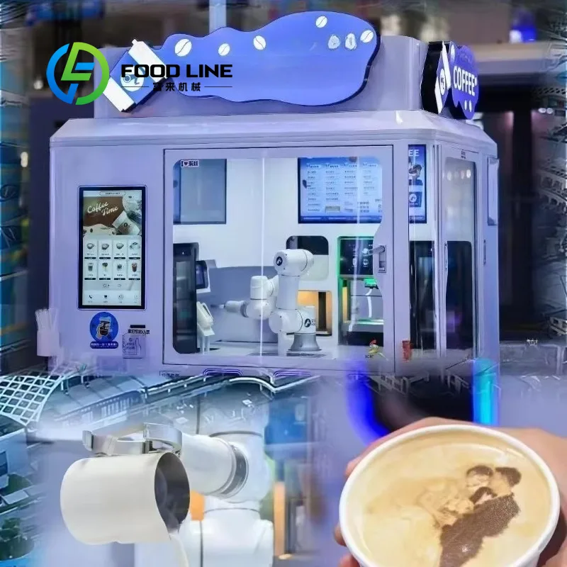 Coffee Equipment For Cafe - Maßgeschneiderter KI-Smart-Barista-Roboter Kaffeeautomat Latte Art Vollautomatische