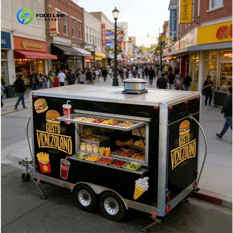 Coffee Van Equipment - Quadratischer Imbisswagen für Restaurants: Hot Dog,