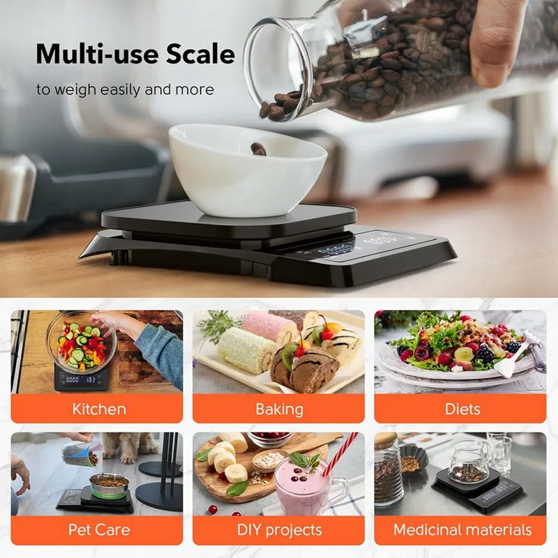 Scale Drip Timer - ABXF-1 Stück digitale Kaffeewaage mit Timer
