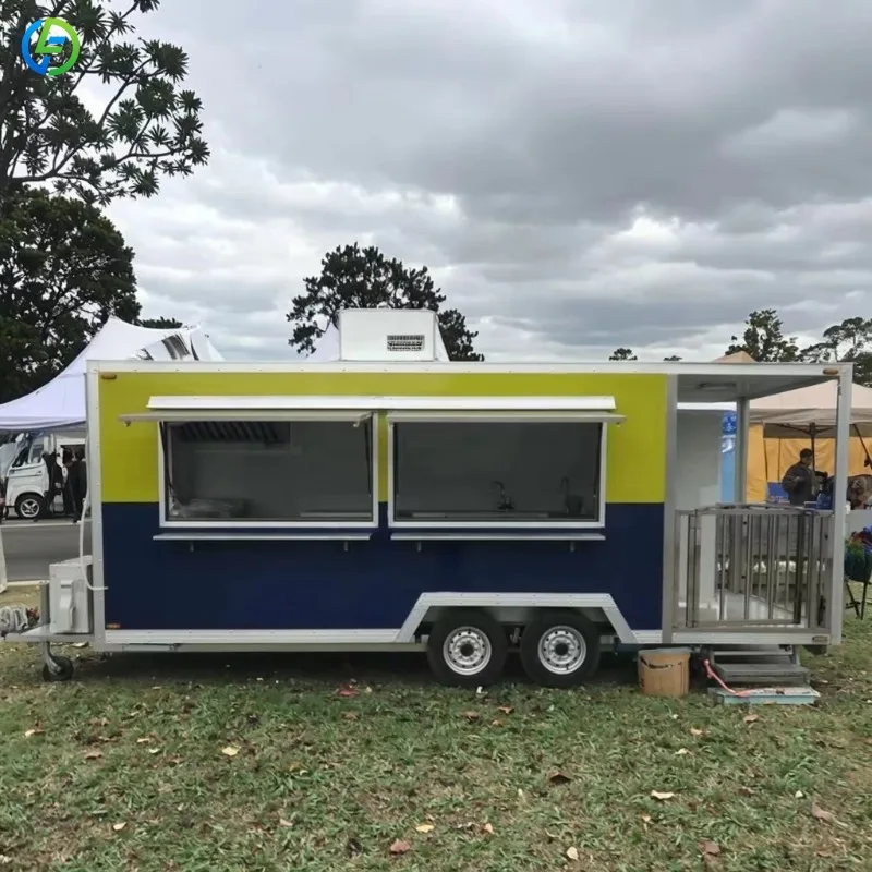 Outdoor Coffee Equipment - Maßgefertigter Kaffee-Mini-Outdoor-Streetfood-Truck, Air-Stream-Food-Trailer, Pizza-Mobil mit Vollausstattung
