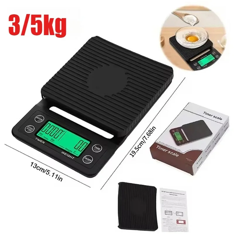 Scale Drip Timer - Küchenwerkzeuge Kaffeewaage mit Timer Digitale Multifunktionswaage