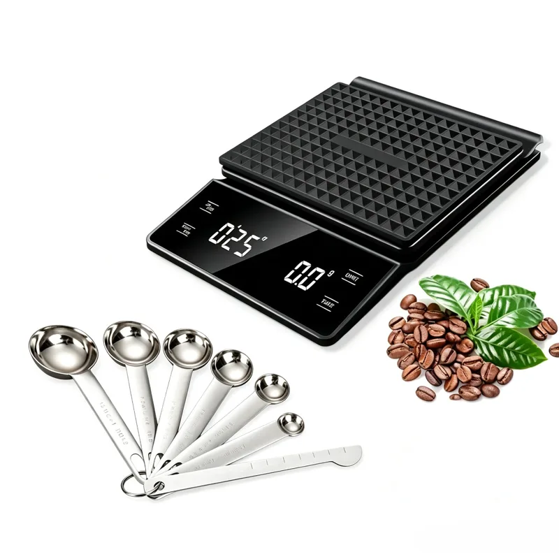Scale Drip Timer - Digitale Kaffeewaage 3kg 0,1g Präzision mit