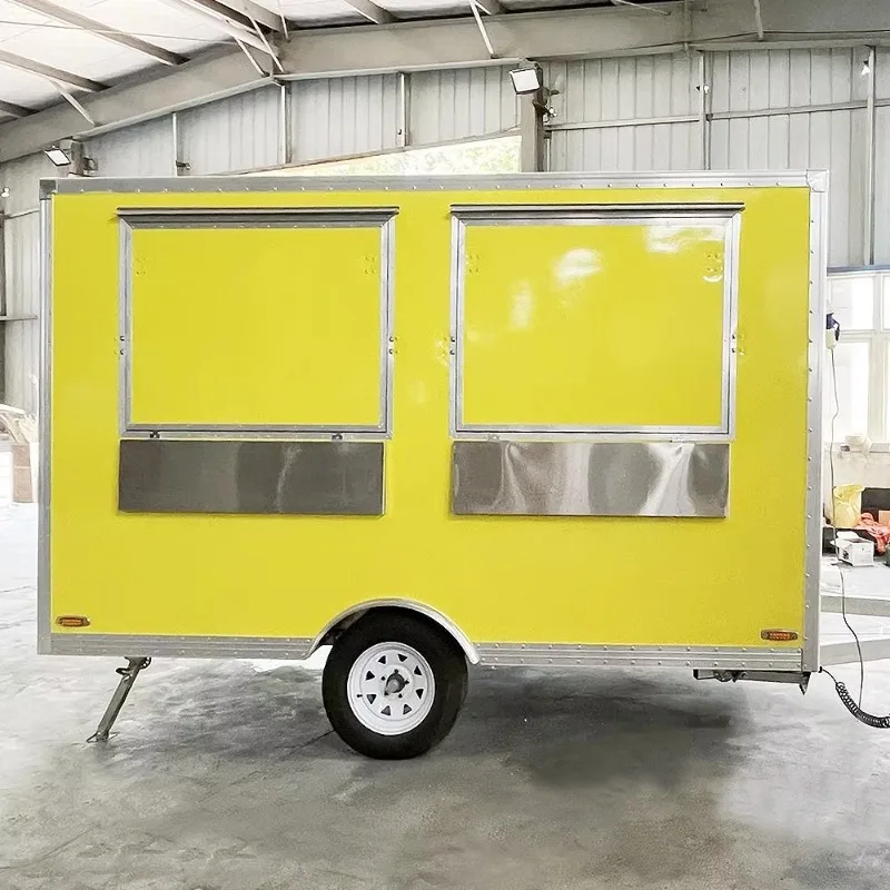 Coffee Van Equipment - CE-Zertifizierter Voll Ausgestatteter Mobiler Fast-Food-Wagen Kaffee-Verkaufsanhänger