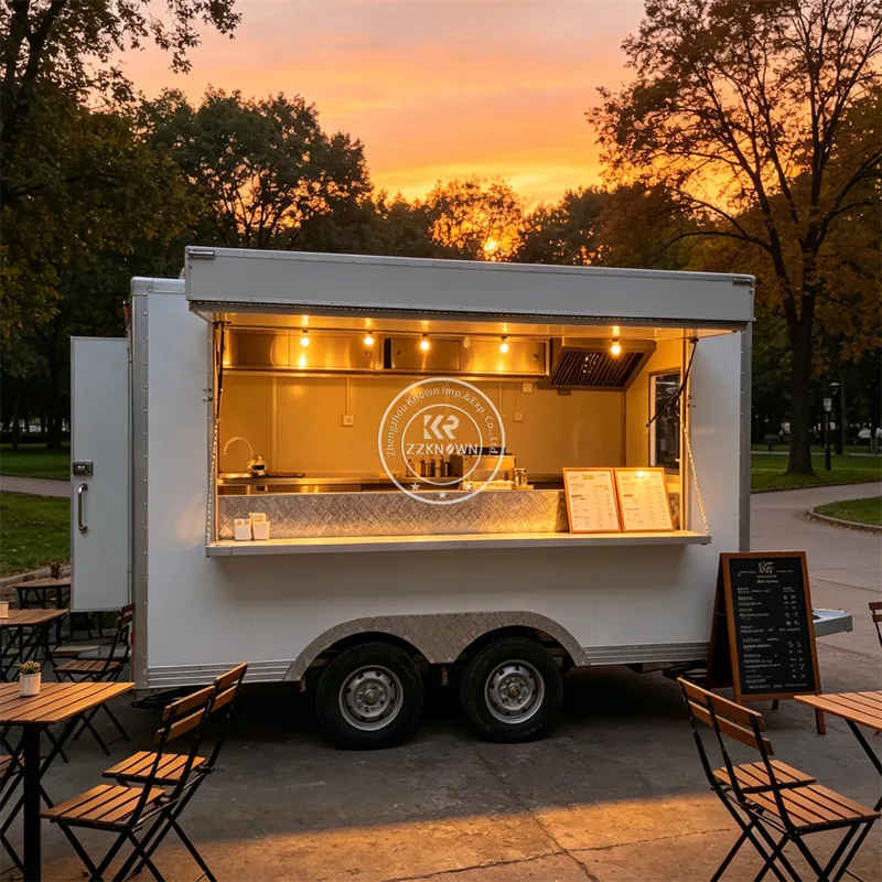 Coffee Van Equipment - Moderner Maßgefertigter Kaffee- und Eiswagen Mobiler