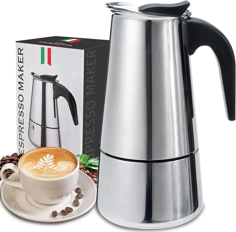 Quality Coffee Equipment - 4/6/9 Tassen Moka Pot Caffe Maschine
