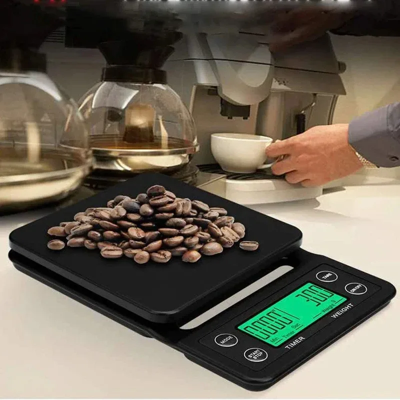 Scale Drip Timer - Multifunktionale Hochpräzise Digitale Küchen- und Kaffeewaage