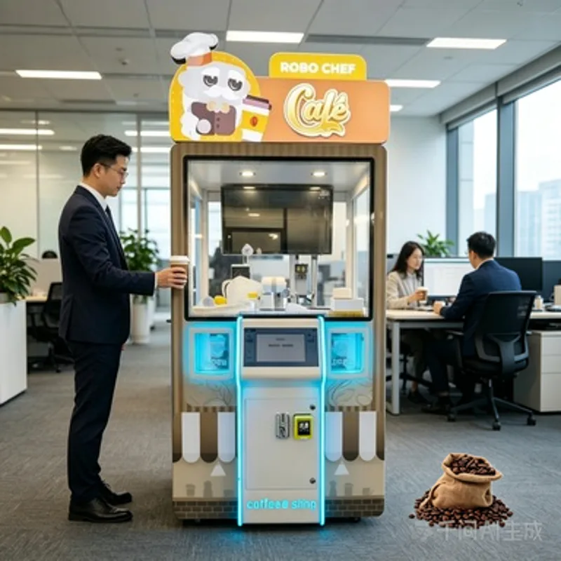 Coffee Equipment Stores - Kommerzieller Kaffeeautomat mit automatischer Rührfunktion, Pulvererinnerung