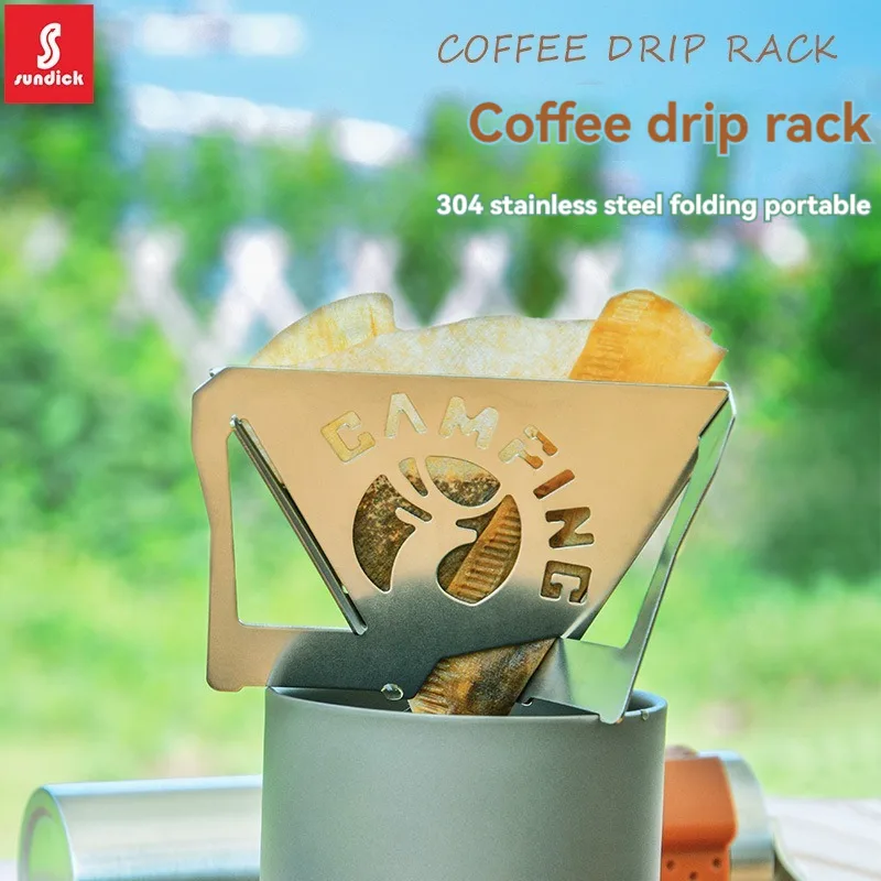 Outdoor Coffee Equipment - SUNDICK Outdoor Camping Home faltbarer Edelstahl