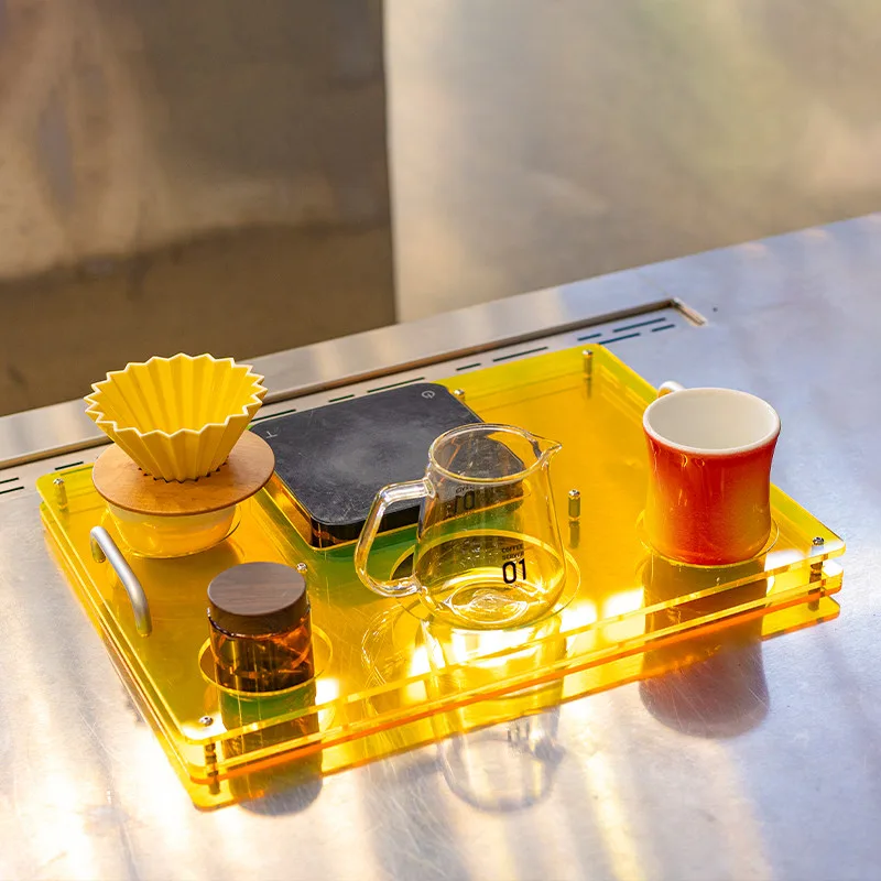 Coffee Equipment For Cafe - Kaffeetablett aus Acryl, zum Aufbewahren von