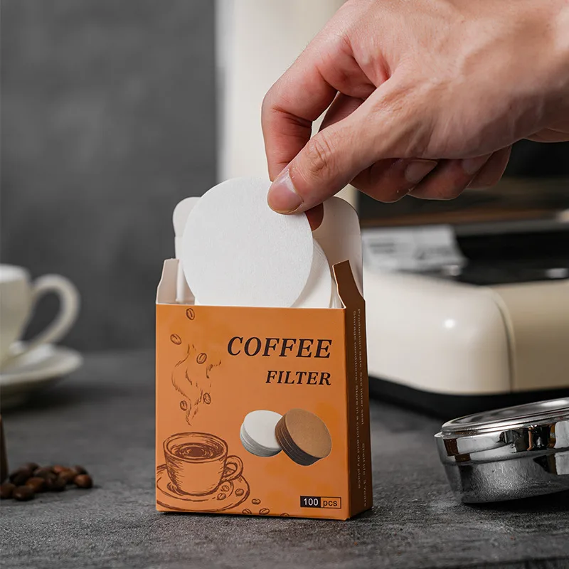 Quality Coffee Equipment - 100-teiliges Set mit runden Kaffeefilterpapieren in