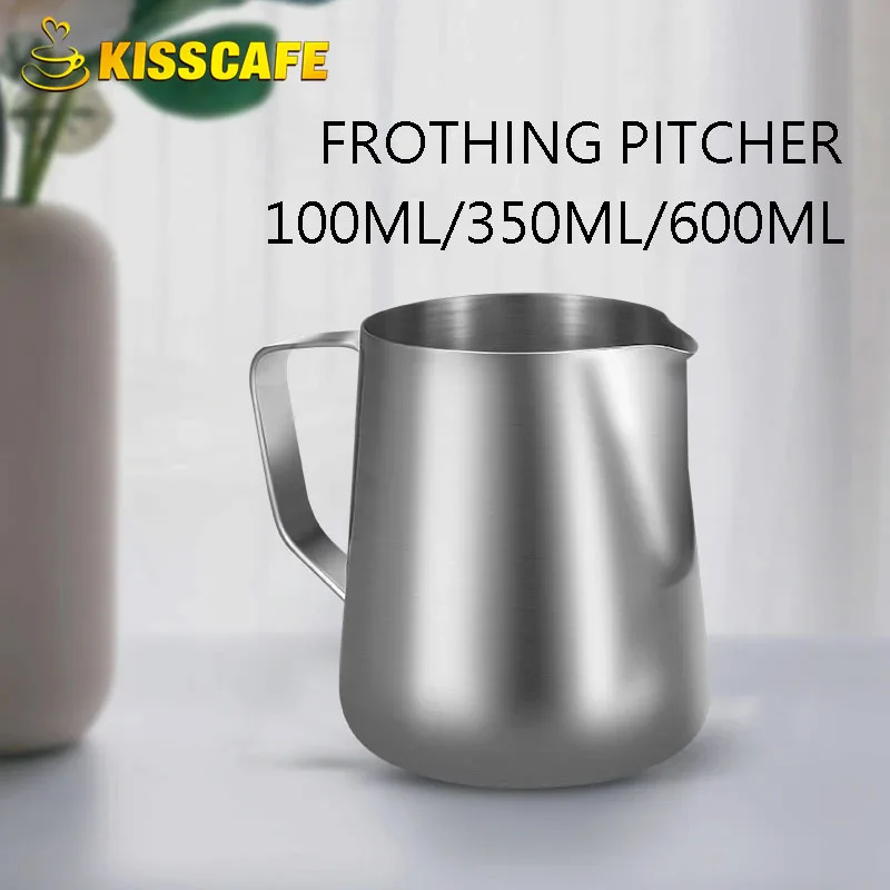 Milk Steaming Pitcher - Milchaufschäumer Krug Edelstahl Behälter 100ML 350ML
