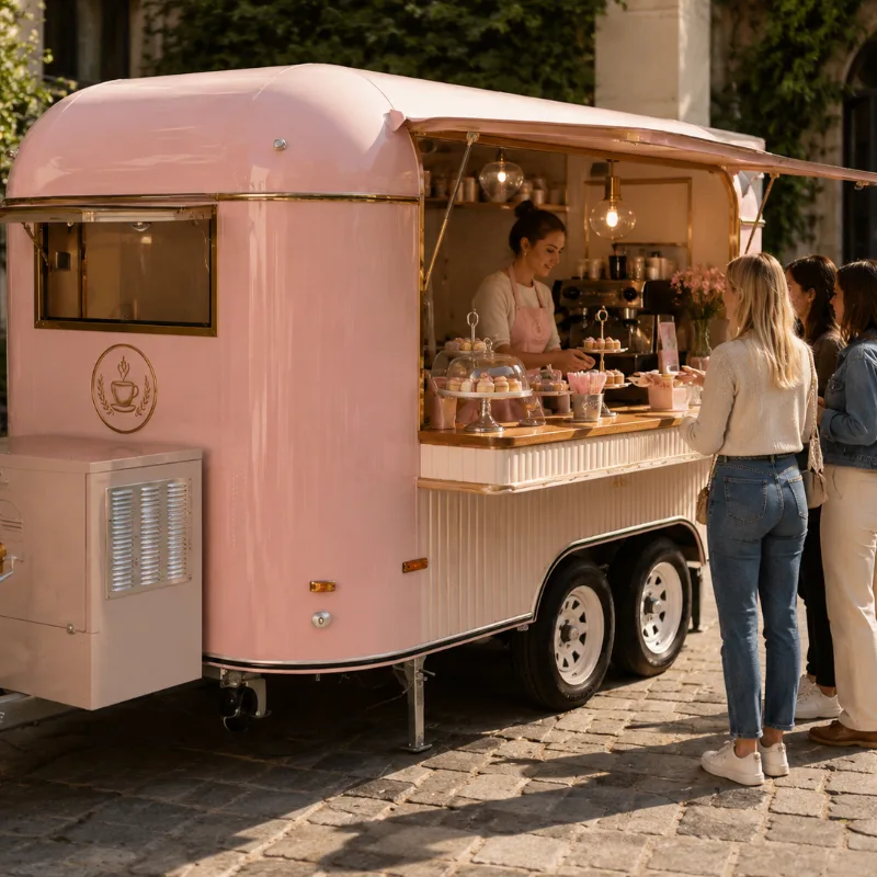 Coffee Van Equipment - Mobiler Imbisswagen mit Vollausstattung: Anpassbarer Kaffee-Van,