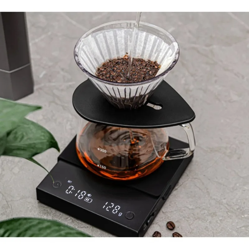 EYFL-Schwarze Kaffeewaage mit  – Scale Drip Timer Bewertung und Preis