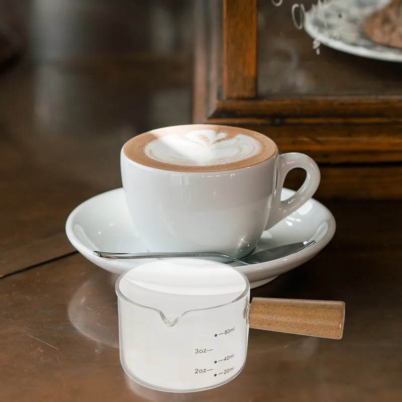 Mini-Glaskännchen mit Holzgrif – Milk Steaming Pitcher Bewertung und Preis